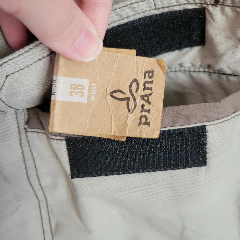 Prana mens swim trunks; new without tags attached tan size 38